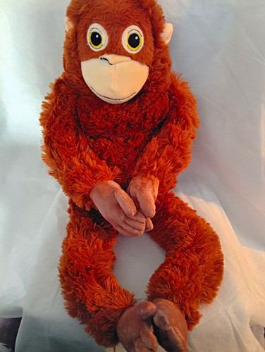 Brown plush monkey orangutan - brown,