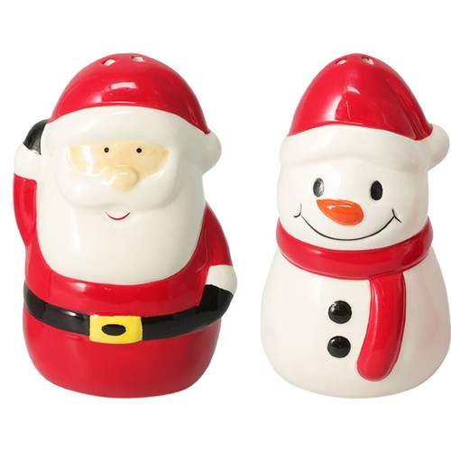 Christmas santa snowman salt - santa,