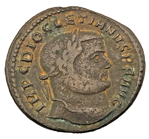 Roman follis bronze coin - roman,