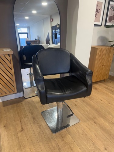 Black salon chairs - salon,