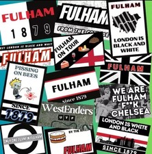 50 x FULHAM stickers