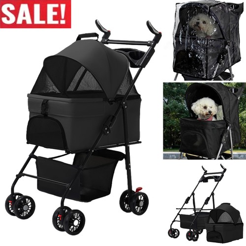 Pet stroller dog foldable - pet,