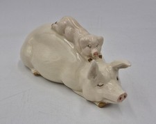 Beswick Sow Pig With Piglet On Its Back. Model 2746 (1976-89)