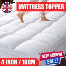 Hotel Quality Mattress Topper 10 cm (4 Inch) Extra Thick Deep Single Double King
