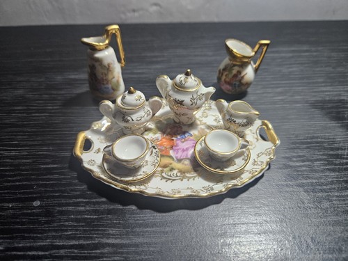 Antique limoges miniature tea - antique,
