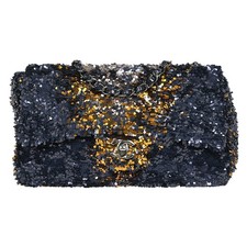 Chanel Navy Sequins Shoulder