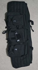 Mil-Tec Tactical Rifle Case Security Padded Gun Bag MOLLE Airsoft Shooting Black