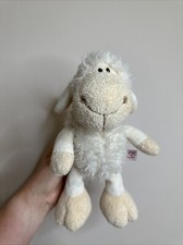 NICI sheep Plush lamb soft toy vgc 10” tall cream fluffy
