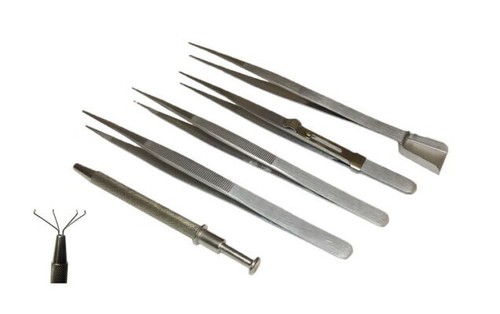 5pc diamond tweezer set - diamond, pick