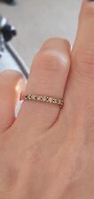9ct Gold 0.25ct Cognac Diamond Eternity Ring Size I1/2