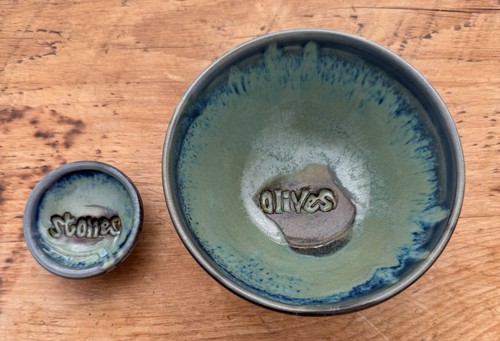 Pottery olive bowls - pottery,