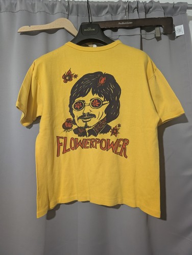 Womens cropped shirt flower - t,
