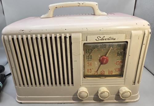 Antique 1940 silvertone am - silvertone,