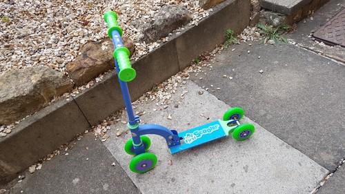 First scooter blue and - first,