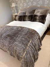 Restoration hardware Fur Throw And Pillows