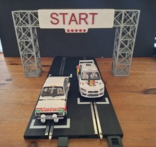Scalextric Compatible, Magnetic Racing Start/Finish Gantry. Assembled & Painted