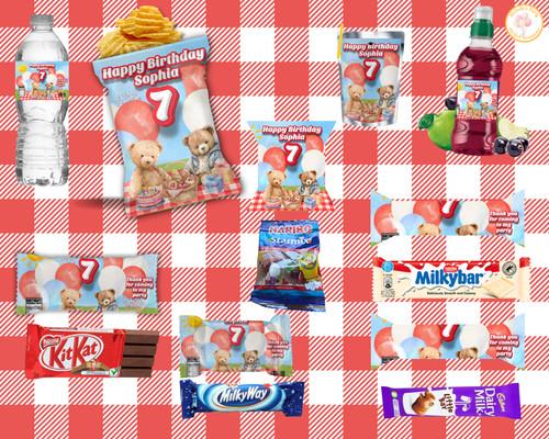 Teddy bears picnic birthday - teddy,