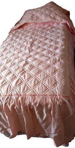 Pink quilted bedspreads - quilted,