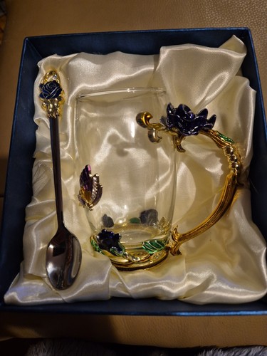 Decorative glass with spoon - decorative,