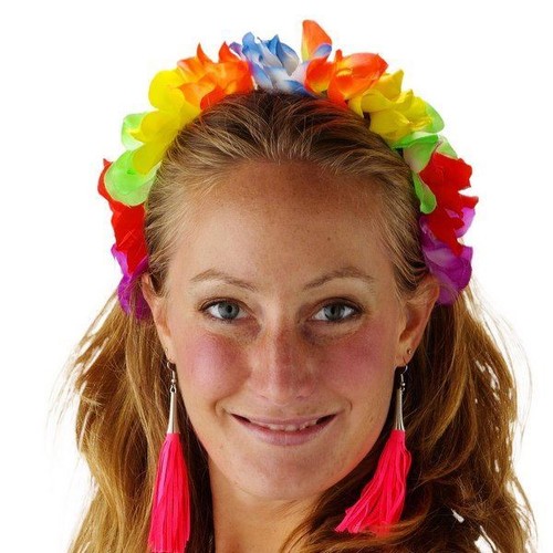 Tiara hawaii flower band asstd - tiara,