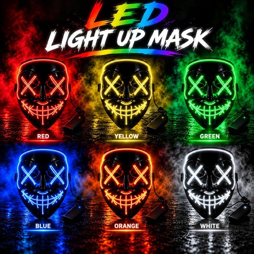 Halloween led mask - led,