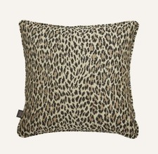 House Of Hackney WILD CARD Medium Jacquard Cushion - Butterscotch-Leopard Print 