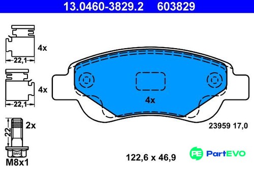 Ate disc brake - disc, set
