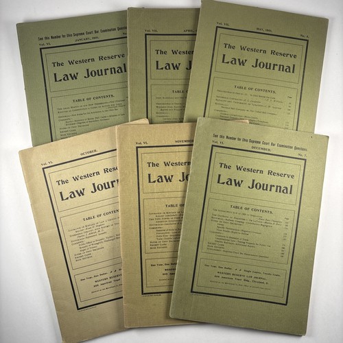 Western reserve law journal - reserve,