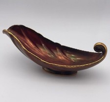 Carlton Ware Rouge Royale Gravy Boat Sauce Boat 1940s Art Deco / Scalloped Edge