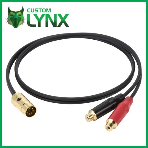Cable pin din to 2 - cable., rca