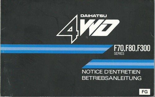 Daihatsu 4wd f70 f80 300 - f70,