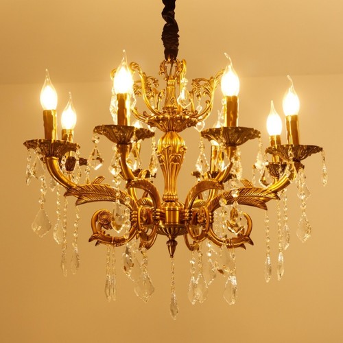 Vintage crystal chandelier - crystal,