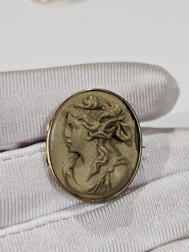 Antique victorian lava - victorian, locket