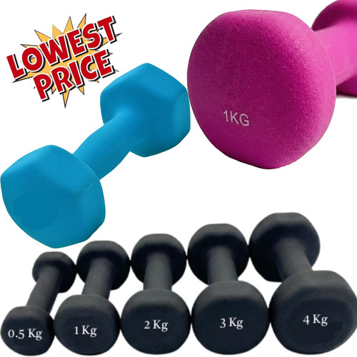 Neoprene dumbbell pair with - dumbbell,