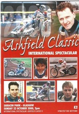 ASHFIELD CLASSIC @ GLASGOW 22/10/2000 BLANK SPEEDWAY PROGRAMME