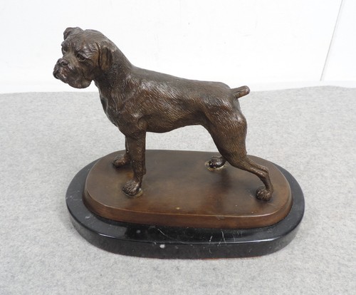 Boxer dog sculpture metal on - boxer,