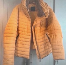 Zara mustard puffer coat  Size