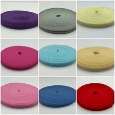  Cotton Bias Binding Bunting Tape 1/2"-12.5mm Wide 3,5,10 Metre Lengths 25+ Cols
