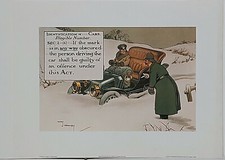 Identification of Cars by Charles Crombie Police themed reproduction print