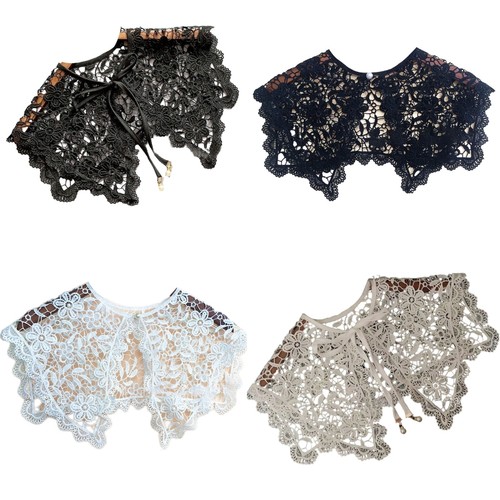 Lace false collar detachable - lace,