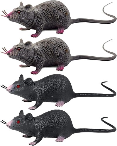 4pcs toy rat - 4pcs, rat,