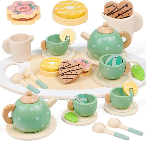 Wooden tea set for toddler - tea,
