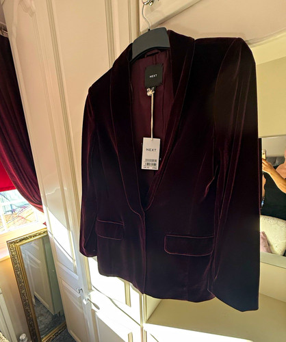 Next burgundy velvet - burgundy, trouser