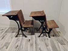 Antique School Desks - Iron