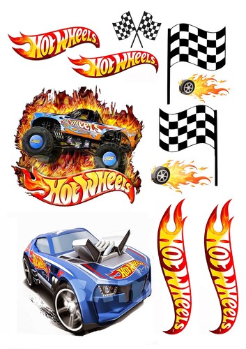 Hot wheels logo - logo🍰, edible