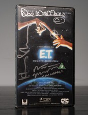 E.T. VHS Video Tape Signed
