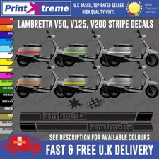 Scooter Racing Stripes Stickers  TO FIT Lambretta v50 V125 v200 special