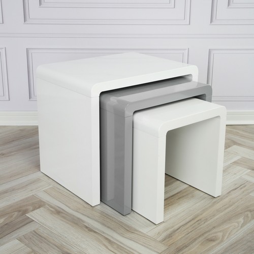 Set white grey - of,