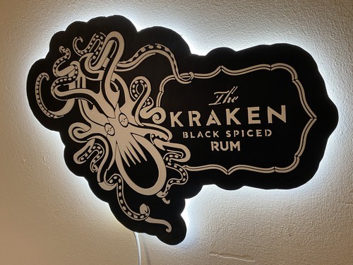 Kraken black rum illuminated - kraken,