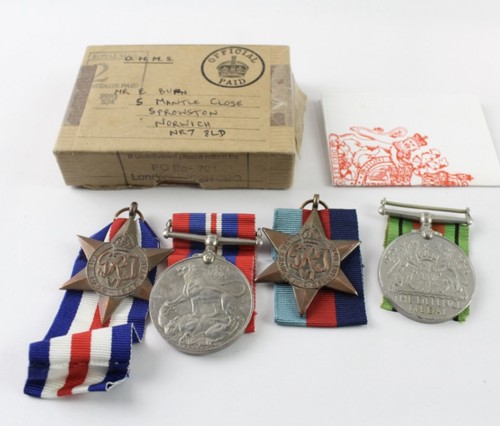 Wwll british medal group with - medal,
